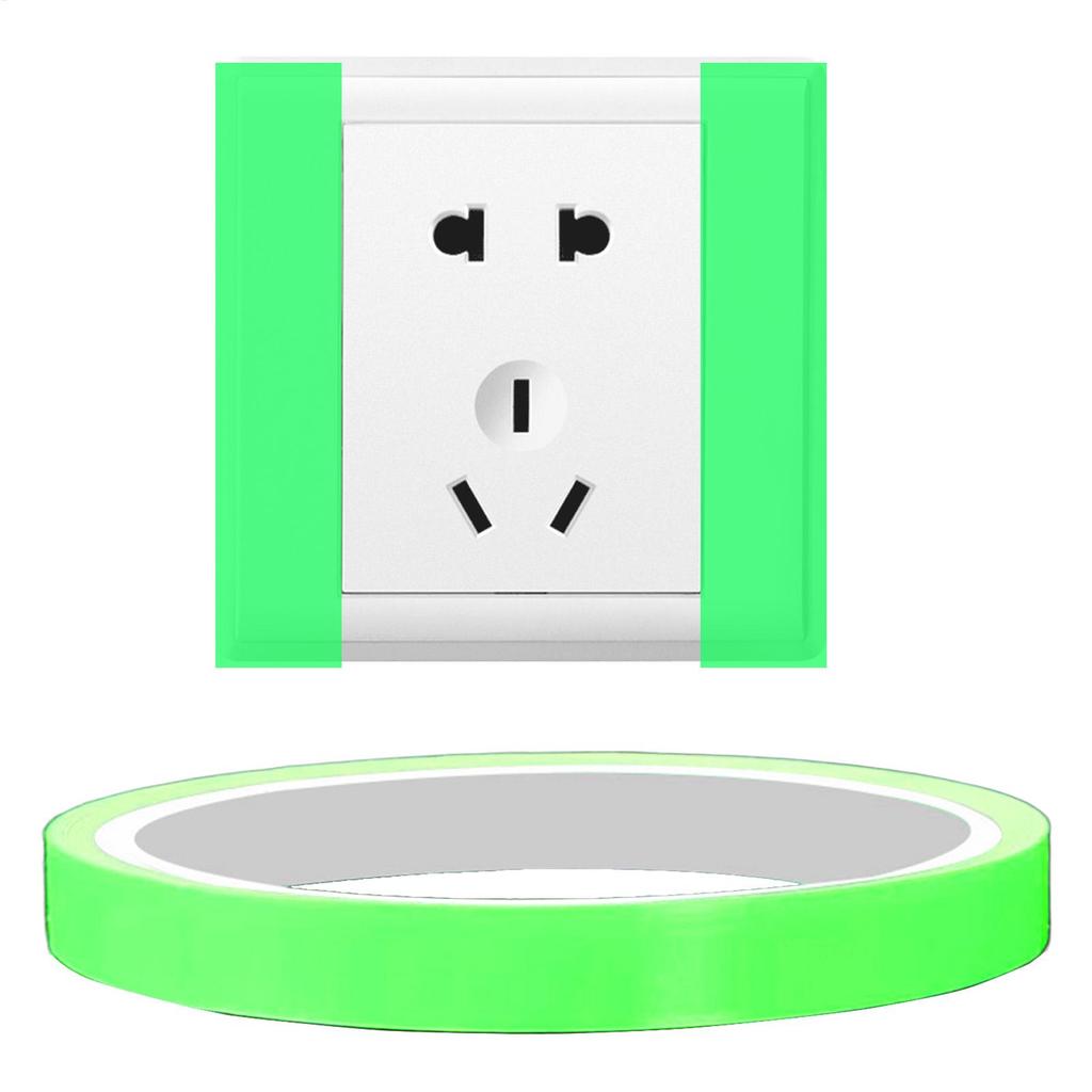 Glow In the Dark Tape Exit Sign Stickers Fluorescent Duct Tape Glow In the Dark Sign for Floor Wall Steps Classroom Stage