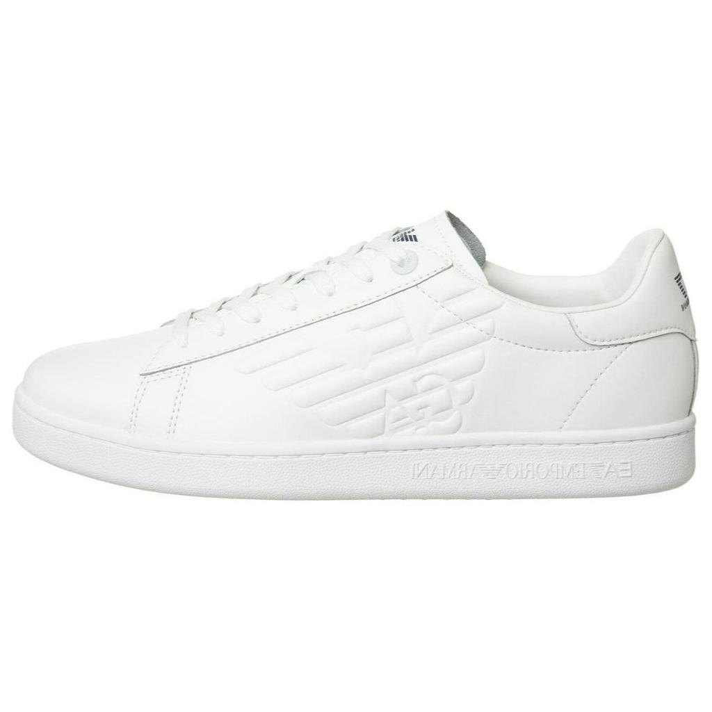 Emporio Armani EA7 Embossed Logo Low-Top Fashion Sneakers Unisex Sneakers White X8X001XCC5100001