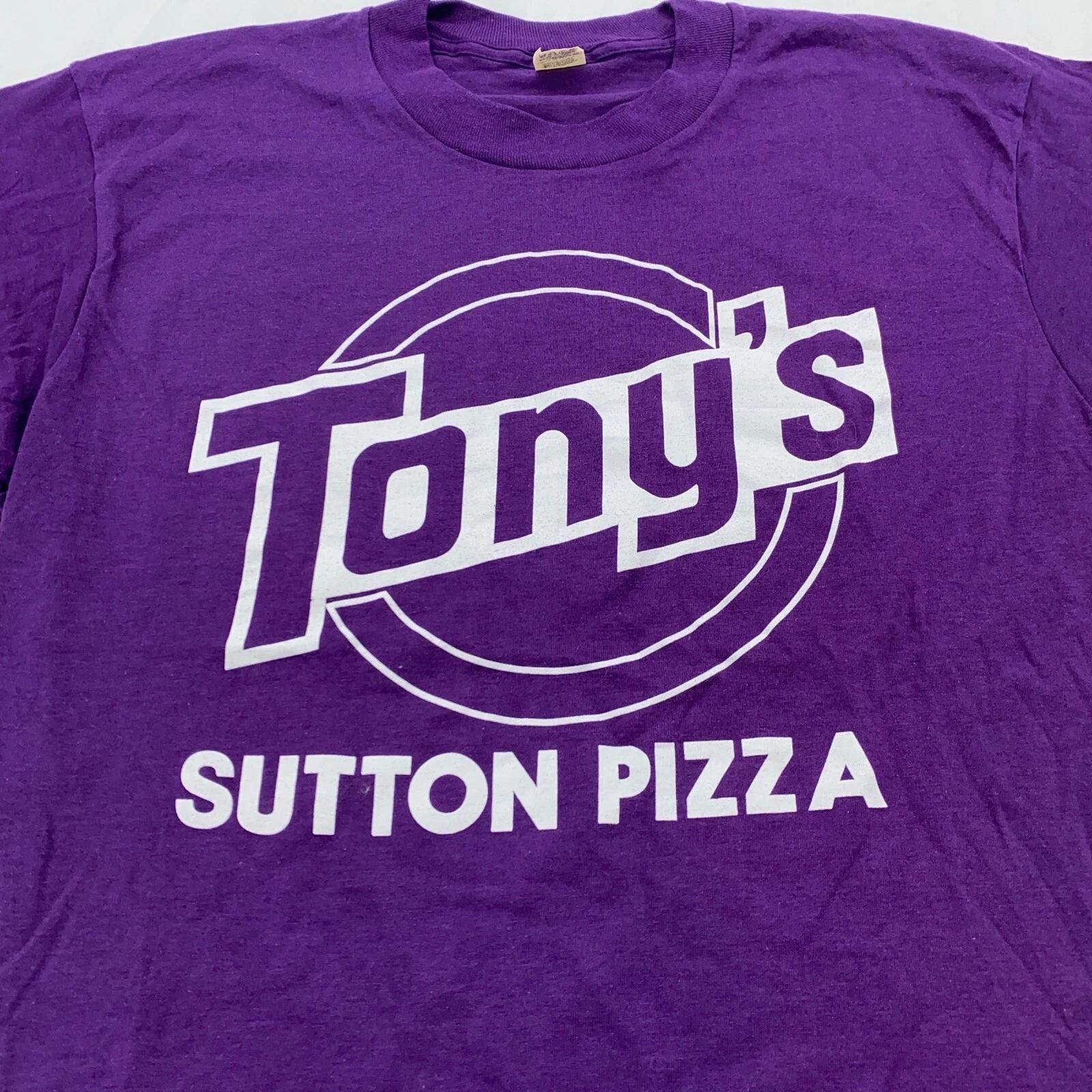 vintage 80s TONY’S PIZZA RESTAURANT SUTTON MASSACHUSETTS T-Shirt MEDIUM M
