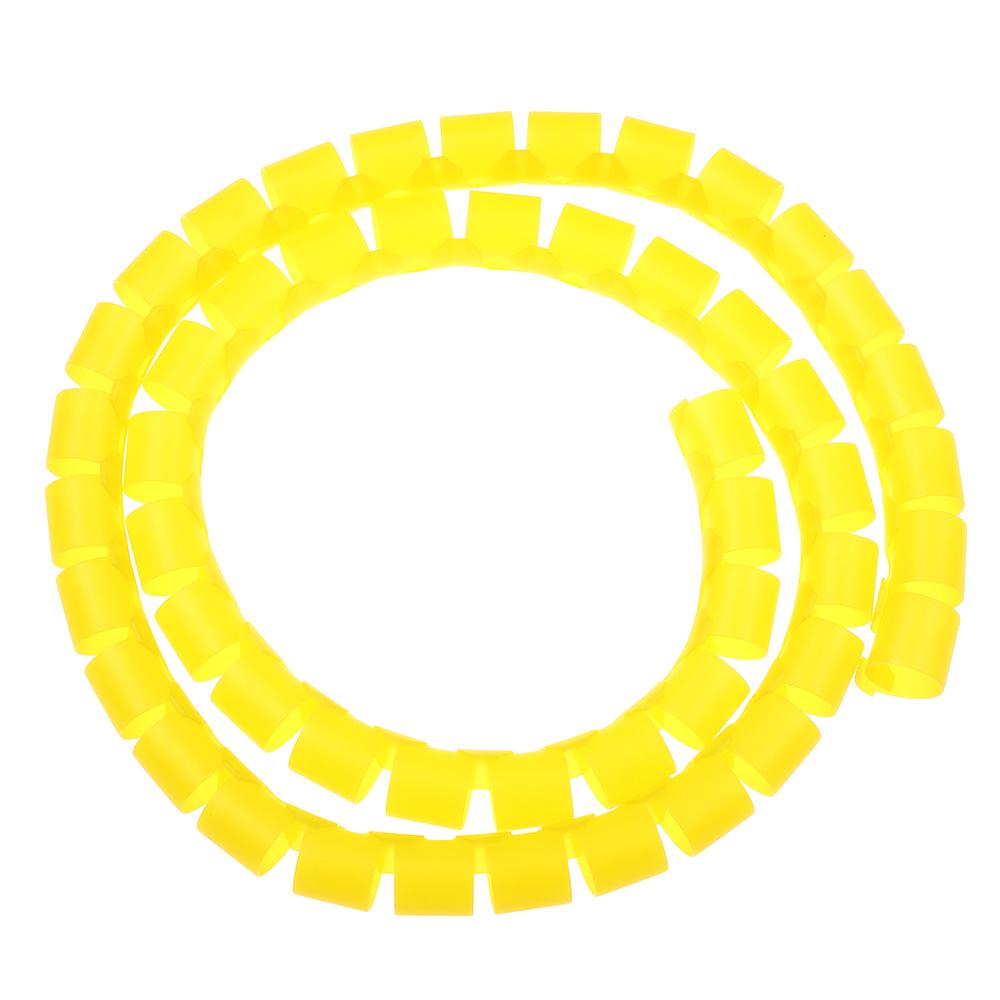 

Cover Tube Flame Retardant Wrap Tube Wire Protector Spiral Wire Organizer Pipe Protection Line Organizer 8mm жовтий