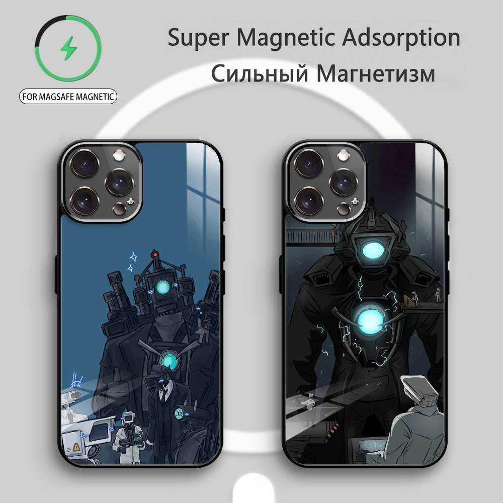 U-Upgraded T-Titan C-Camera Man Phone Case For iPhone17,16,15,14,13,12,11 Plus,Pro Max Magnetic For Magsafe Wireless Charging