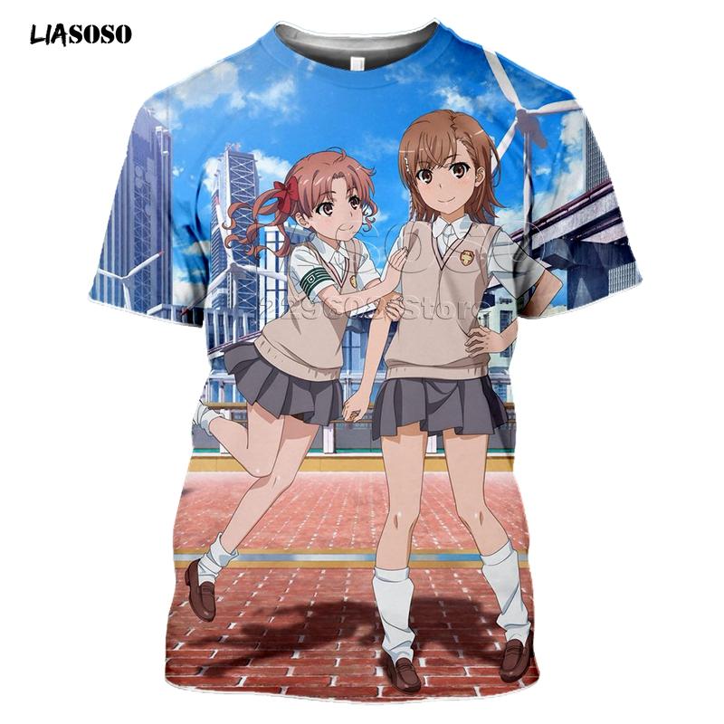 Summer Style T-Shirt Men Women T-shirt 3D Print Anime Game A Certain Scientific Railgun T Harajuku T Shirt Clothing