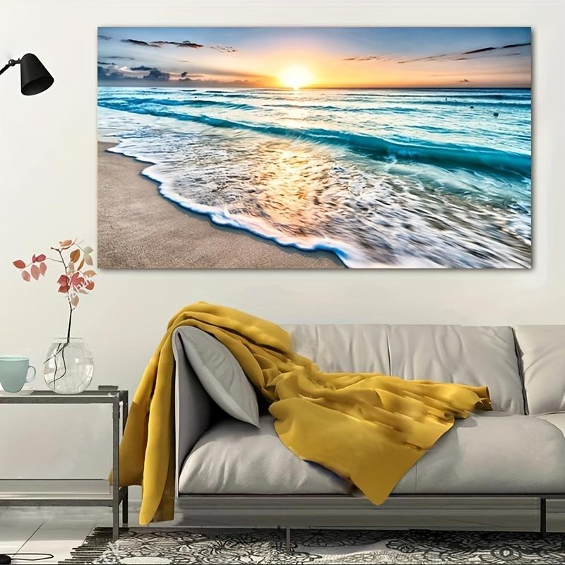Beach Sunset Wall Art Posters Large Landscape Canvas Painting Print Nordic Wall Decoration Picture For Home Decor