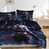 3pcs Jinx Blue Haired Warrior Home Decor Bedding Set-Perfect for Bedroom, Guest Room, Living Room, Hotels | Festive Gift for Fans, Travelers