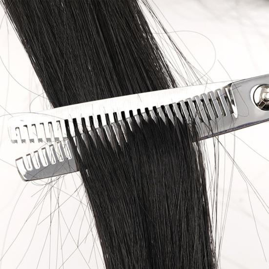 1 Set Hair Cutting Scissor Kit with Case Professional Salon Barber Alloy Men Women Hairdressing Thinning Shears Comb Hair Clips Set