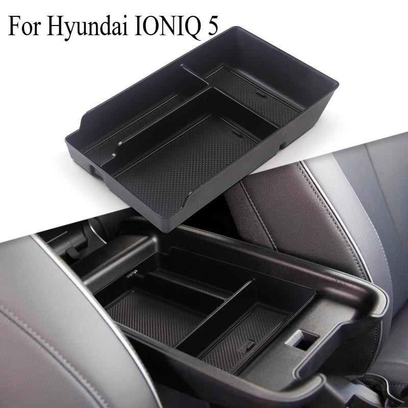 For Hyundai IONIQ 5 Central Control Lower Storage Box Modified Storage Box Decorative Dust Storage Interior Accessories