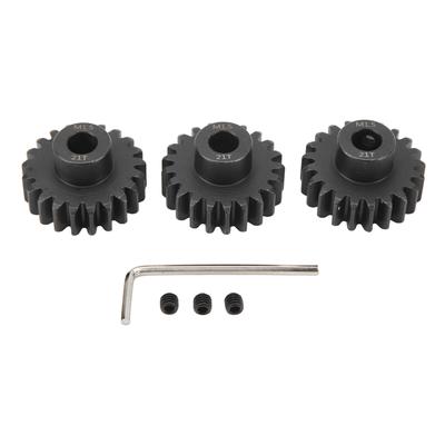 3pcs Steel M1.5 Pinion Gear Set 8mm Motor Pinion Gear with M5 Set Screw for 1 5 1 8 1 10 RC Car