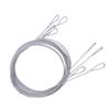 4PCS 2M Stainless Steel Wire LED Light Pendant Lamp Steel Wire Rope Fishing Lifting Cable Silver Steel Wire Hanging Rope