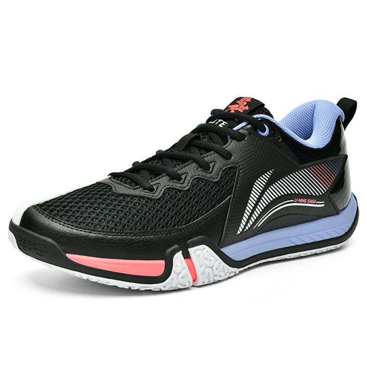 Li-Ning Ground Flying II Lite Comfortable Breathable Low-Top Badminton Shoes Unisex Shoes Black White AYTT003-1