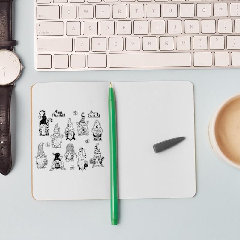 Christmas Series Silicone Clear Stamps for Card Making Scrapbooking Embossing DIY Craft Album Decoration Rubber Seals