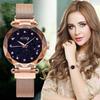 Montre-ceinture de mode pour femme Qualité Supérieure Ciel Étoilé Bracelet Magnétique Acier Inoxydable