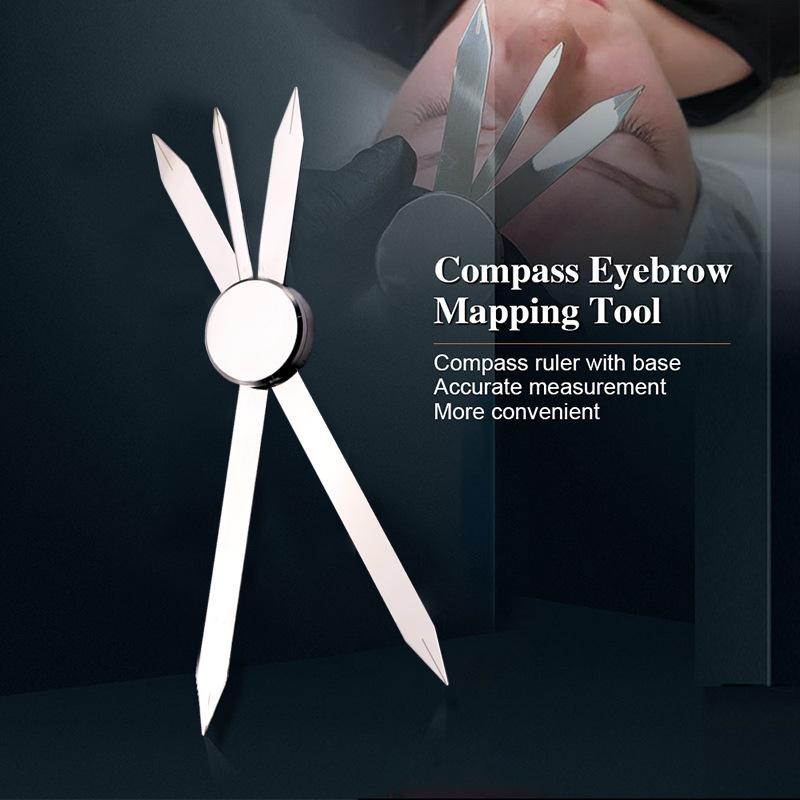 1 Pcs Microblading Balance Positioning Tattoo Ruler Makeup Eyebrow Design Golden Ratio Ruler Measurement Tool