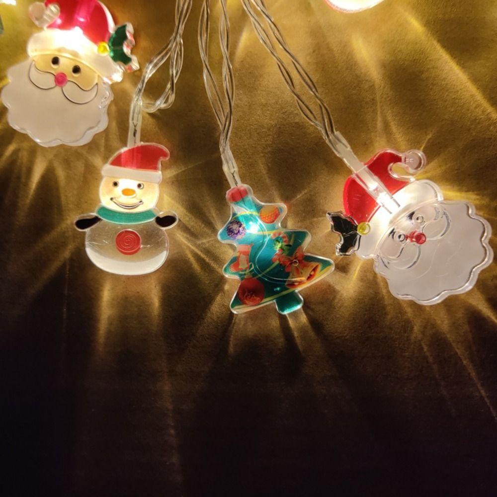 Christmas Tree Fairy String Garland Snowman Christmas Decorations  Outdoor Decorative