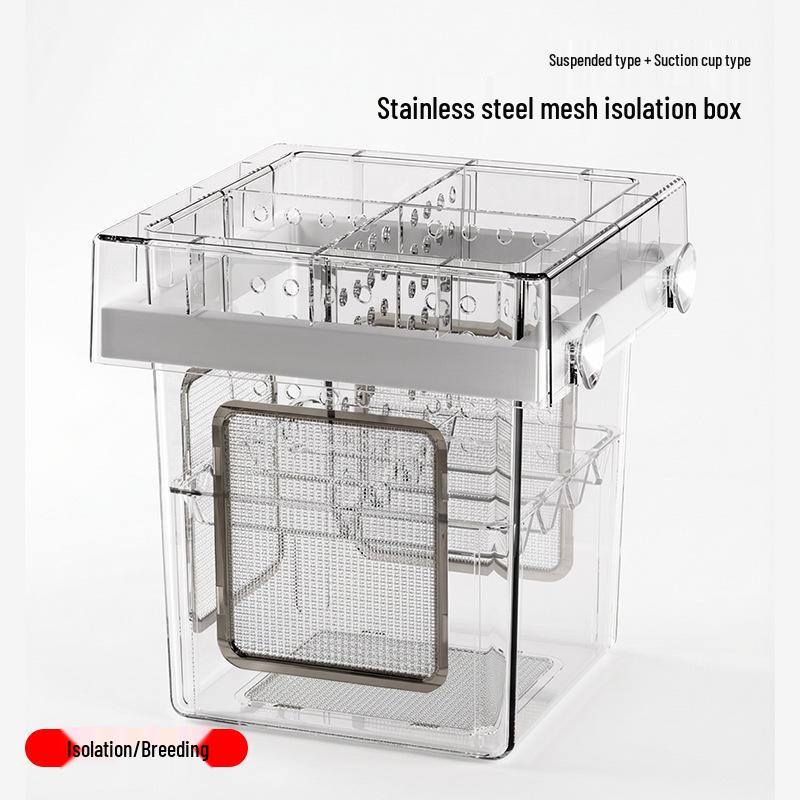Floating Guppy Breeding and Isolation Box for Small Fish Fry and Juveniles