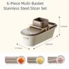 Multi-Functional Vegetable Slicer Manual Garlic Grinder  for Crushing Spices Herbs Garlic
