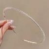 Silver Cubic Layered Simple 10mm 3mm Zirconia Headband