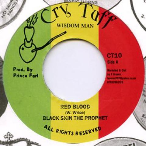 

7inch Record BLACK SKIN THE PROPHET - Red Blood / Dub CT10 Cry Tuff UK 1977 UK Reggae, Ska & Dub