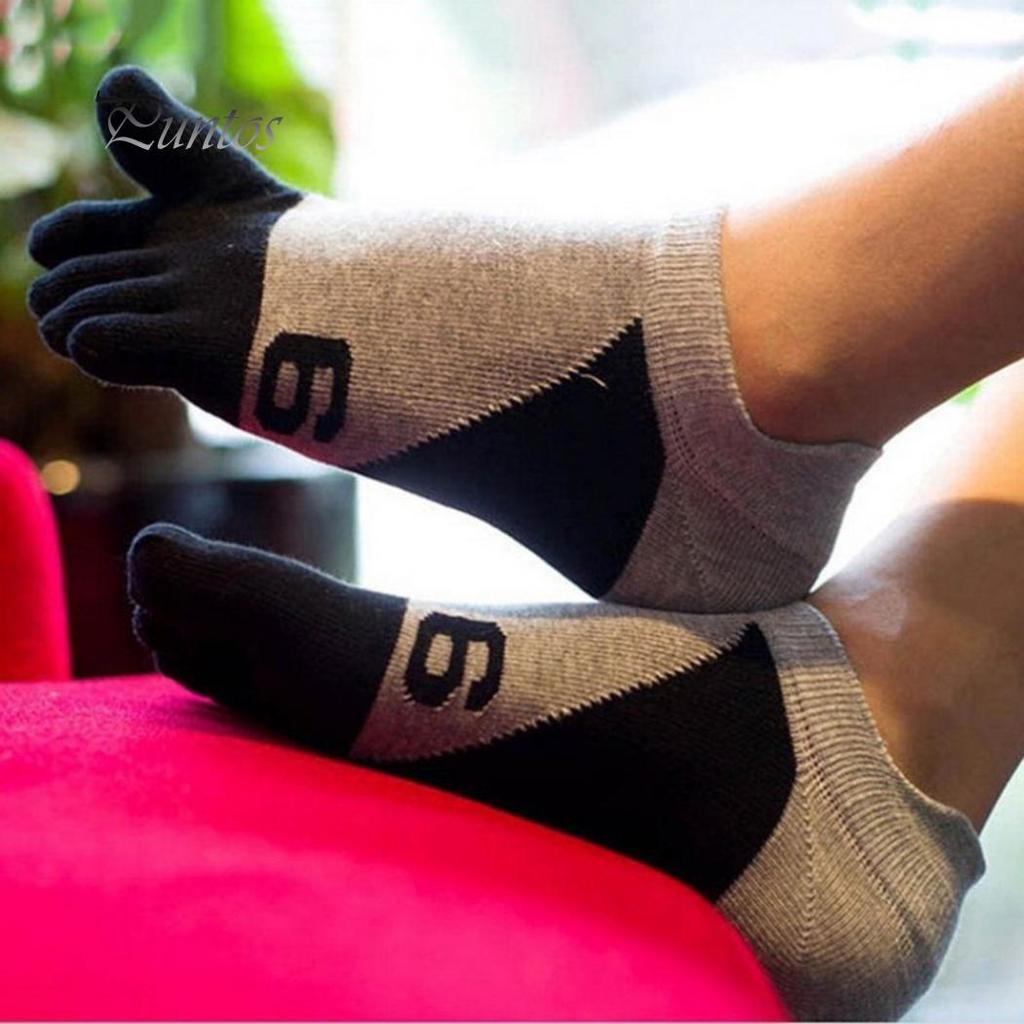 Men's Five Fingers Toes Comfortable Soft Boat Socks