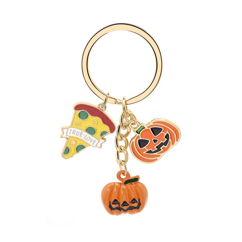 Halloween Ghost Witch Hat Pumpkin Earrings Enamel Necklace Set Drop Oil Process Cartoon Jewelry Festival Gift Accessory