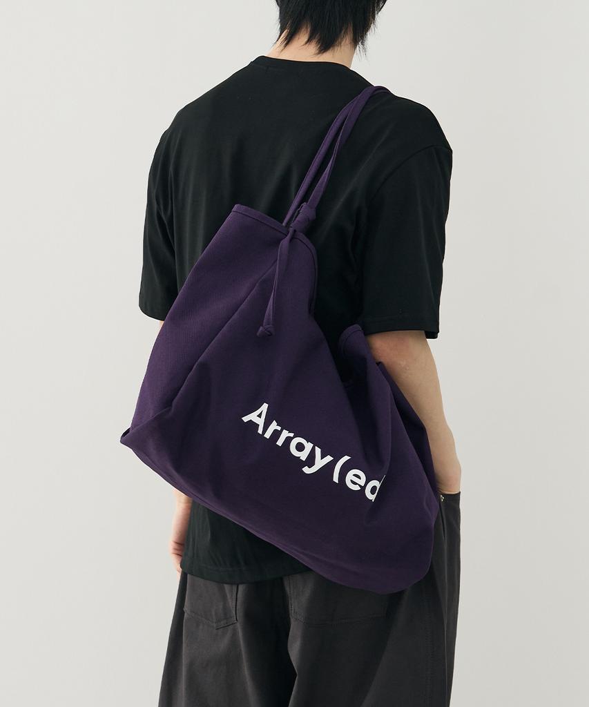 Arrayed Essential Canvas Shopper Bag [Blue]