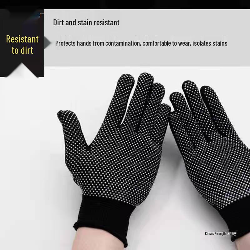 Dünne Nylon Anti-Rutsch-Arbeitshandschuhe: Atmungsaktiver, verschleißfester Schutz für Männer und Frauen