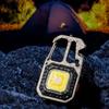 USB Rechargeable COB Keychain Work Light Magnetic Camping Emergency Light  Outdoor