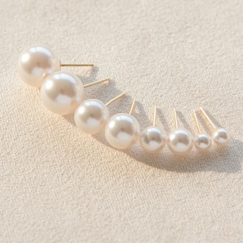 LUNNE 14k Pearl Earrings (14k Gold) #ES05