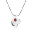 4 Teile/satz Beste Freunde Herz Passenden Strass Anhänger Halskette Frauen Schmuck