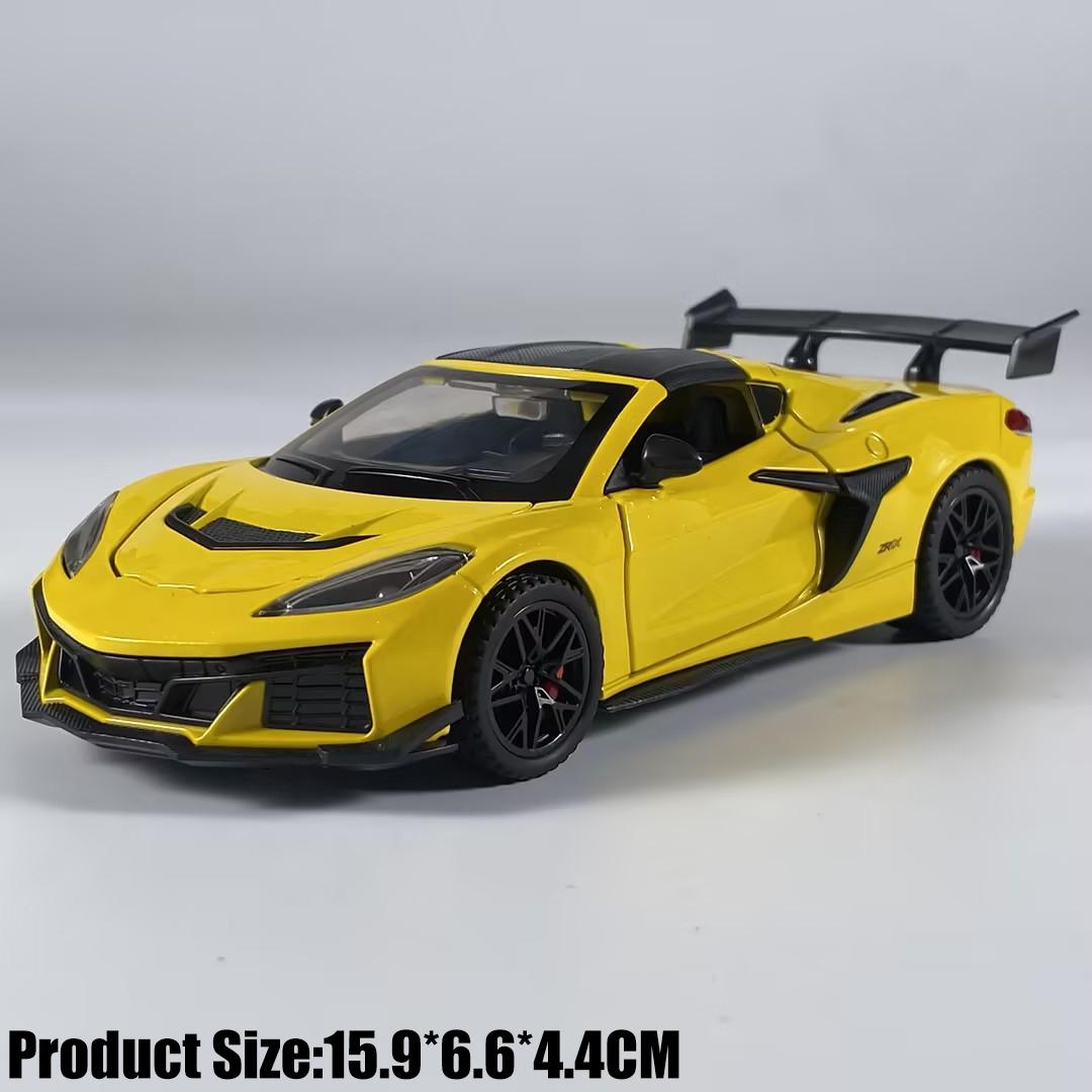 1:32 Chevrolet Corvette C8 Zr1X Track Enhanced Version Supercar Legierung Metall Druckguss Modellauto Simulation Miniatur Weihnachtsgeschenke