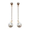 Pearl Pendant Women Girl Earrings Ear Loop Dangle Drop Pendant Alloy Earrings Personality Jewerly