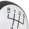 Renault Clio II 01-08 SILVER gear shift knob, BLACK DIAGRAM