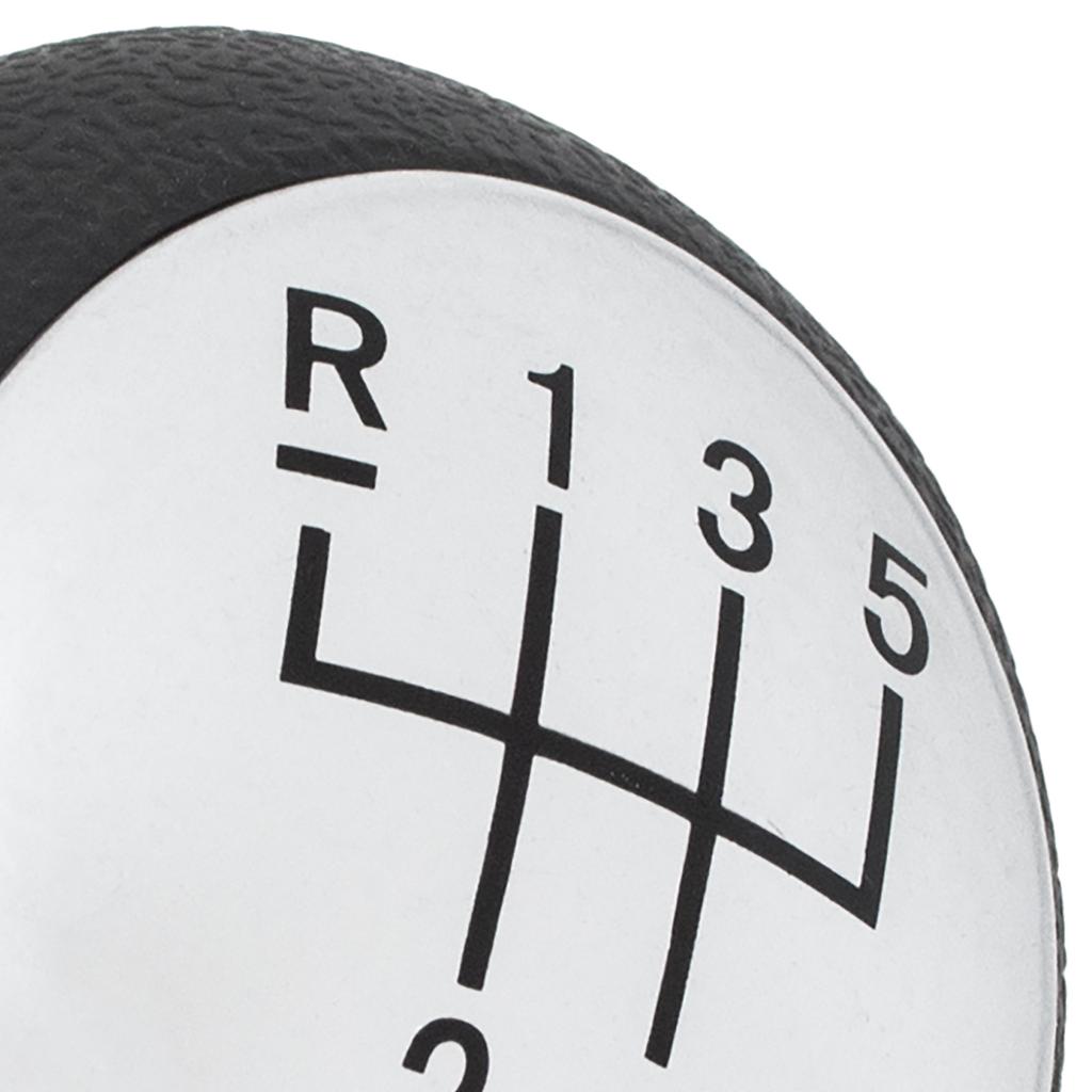 Renault Clio II 01-08 SILVER gear shift knob, BLACK DIAGRAM