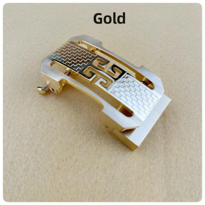 

3. 5cm inner diameter solid brass automatic buckle, new letter design, premium brass automatic belt buckle for high-end business belts Inner diameter 3.5cm золотой