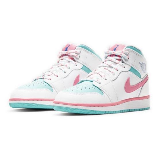 Air Jordan 1 Mid Digital Pink 555112-102 EU 39 белый