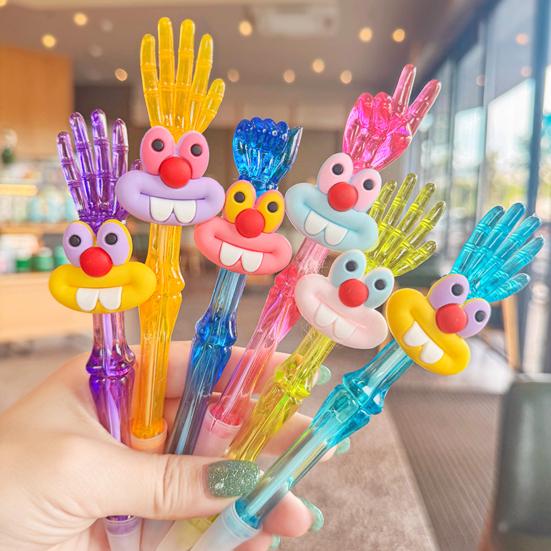 Cute Ballpoint Pens Kids Cartoon Gel Pen With Top Hand
