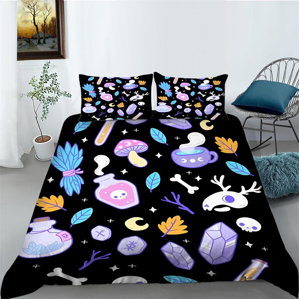 Ložní souprava povlak kreslený zmrzlina povlak na polštář sada povlaku na přikrývku sada povlaku na přikrývku