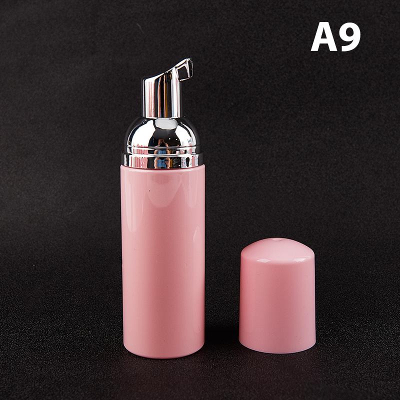 1Pc 60ml Pink Plastic Foamer Pump Bottle Empty Face Lashes Cleanser Cosmetic Bottle Soap Dispenser Foam Bottle Wholesale