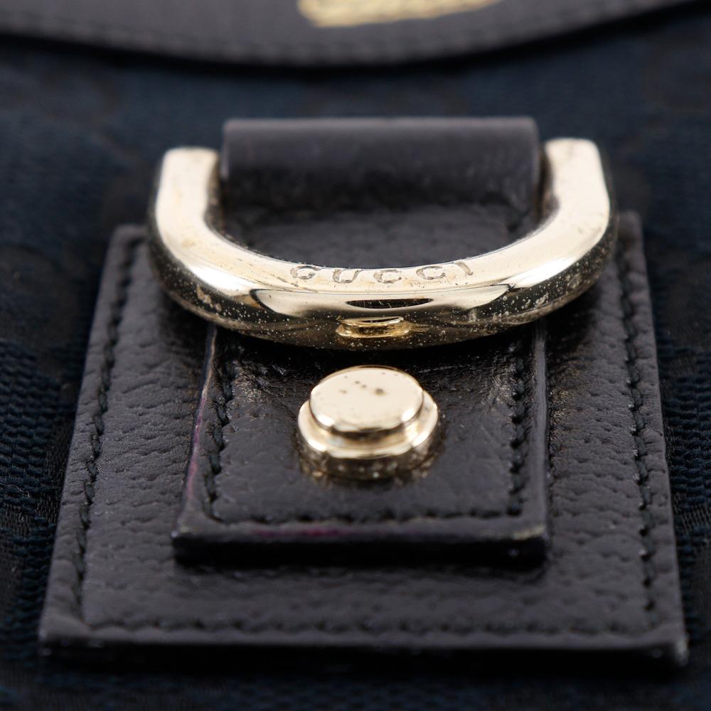 GUCCI Abbey Handbag 130739 Tote Bag black GG canvas Women Used