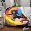 1pc Tom, Jerry Blanket Lightweight Flannel Throw For Sofa, Bed, Travel, Livingroom, Office, Couch, Chair, And Bed