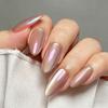 Symphony Electroplated Wearable Nails, Finished Fake Nails, Almond-shaped Manicure Patches, Wearable Manicure