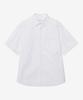 BASIC HOUSE Oxford Semi-Overfit Short Sleeve Shirt White Lzws3101