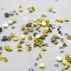 6 Grids Punk Nail Rivets Silver Gold Black Mixed Size Metal Bead Studs Round Cone Nail Art Charms Nail Parts DIY Decoration