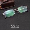 Metal Folding Reading Glasses Hyperopia Astigmatism Prescription for Men Business Degree Customizable Anti Blue Light Eyeglasses