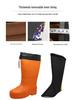 Winter Warm Rain Boots: Removable Washable EVA, Anti-Smash, Thickened for Cold Storage, Fishing, Boats, Non-Slip Work Shoes.