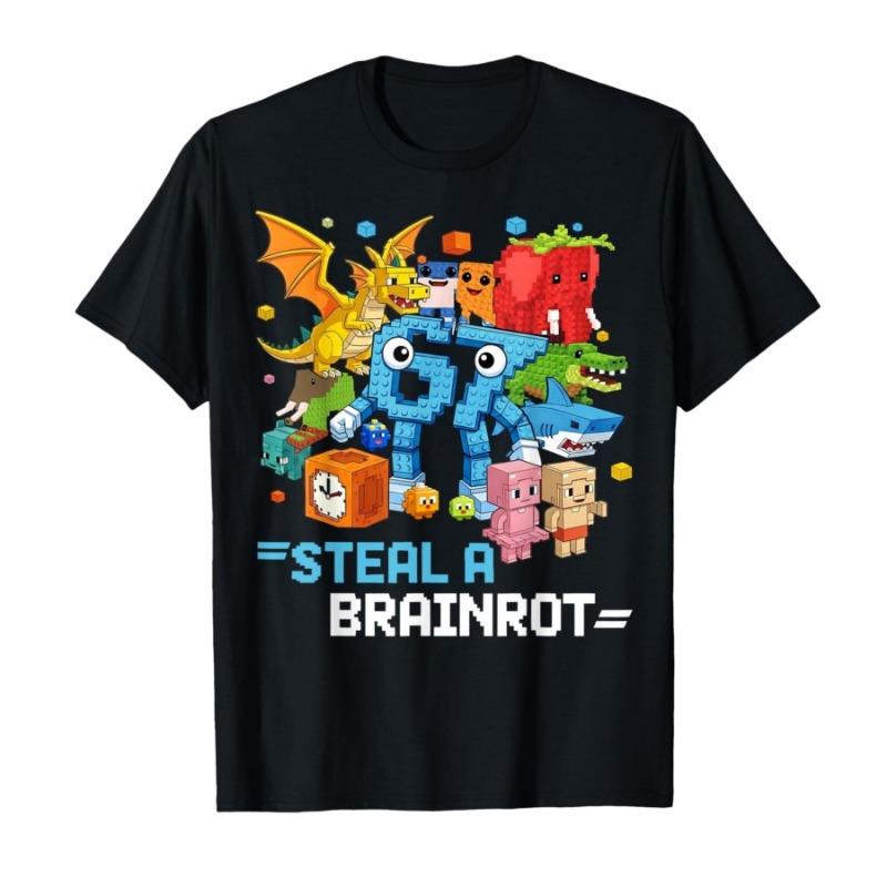 2025 Summer Women's Clothes Streetwear Crayon Shin Chan  Print Cartoon T Shirt Tops Men's Women's Clothes 100%Cotton T Shirts