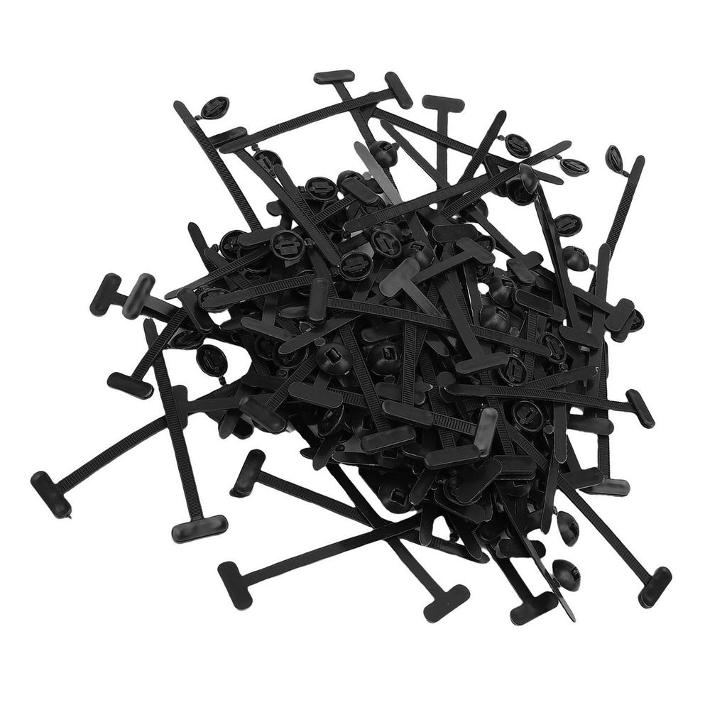 100 Pcs Cable Tie Buckle Universal Nylon Self Locking Zip Tie Holder for Home Construction Electronics Automotive