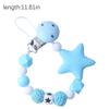 Chain Baby Silicone Chain Portable Reusable Clip Teething Chew Toy Newborn Safety Clips