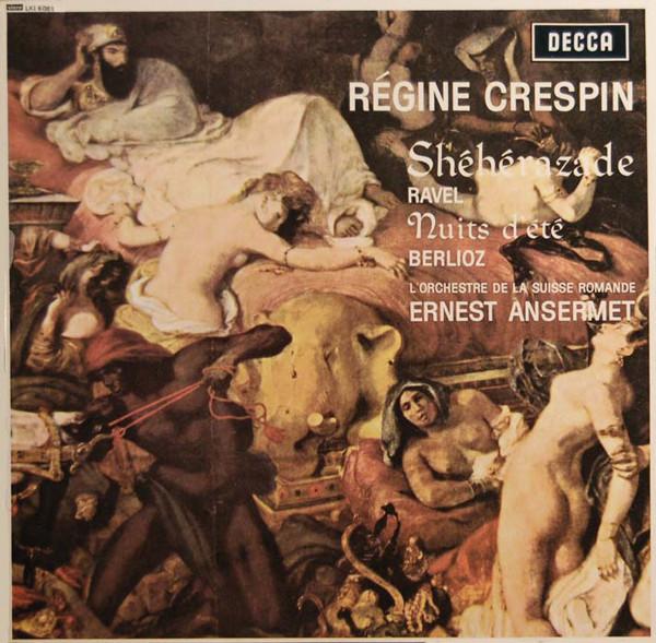 

LP Record RGINE CRESPIN MAURICE RAVEL HE Shhrazade Nuits DEt LXT6081 Decca 1963 UK Classical Used