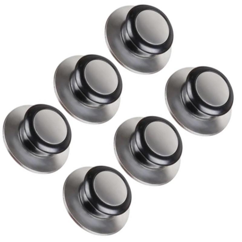 6Pcs Heat Resistant Pot Pan Lid Knob Kitchen Cookware Stainless Steel Handle