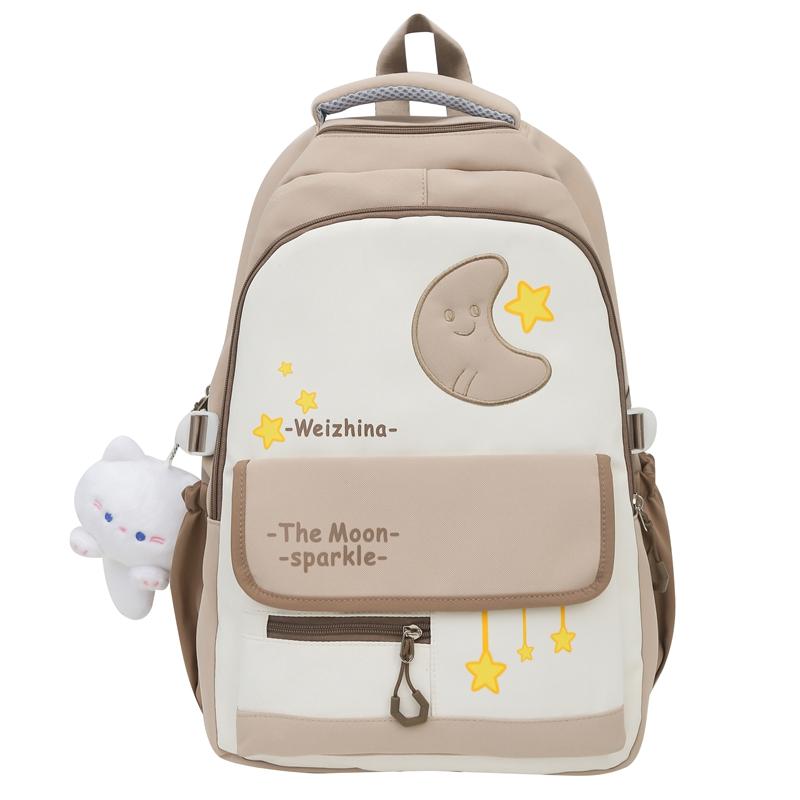 

Студенческий школьный рюкзак женский рюкзак контрастного цвета хаки